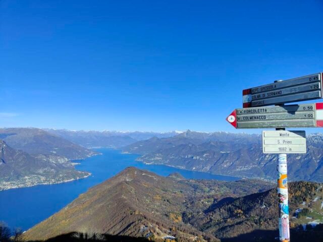 Erba - vetta del Monte San Primo