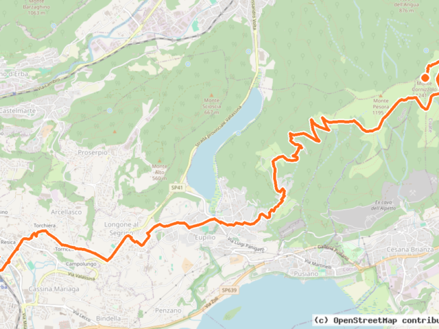 Erba - Monte Cornizzolo