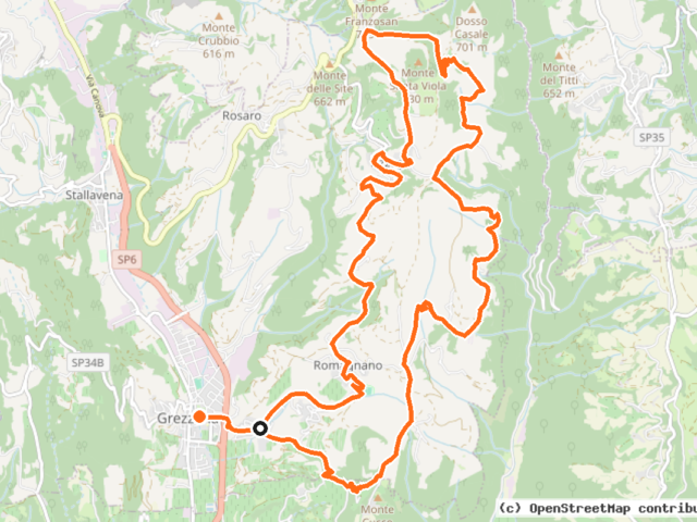 Giro in bici dei monti Castello e Santa Viola (D1)