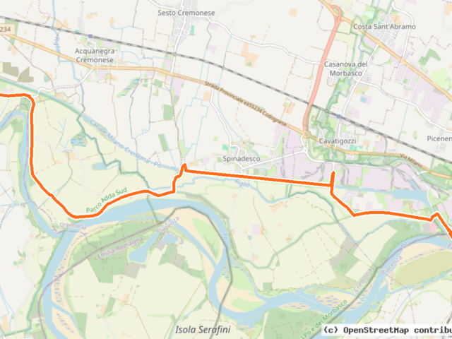 Cycle Route Crotta d'Adda - Cremona