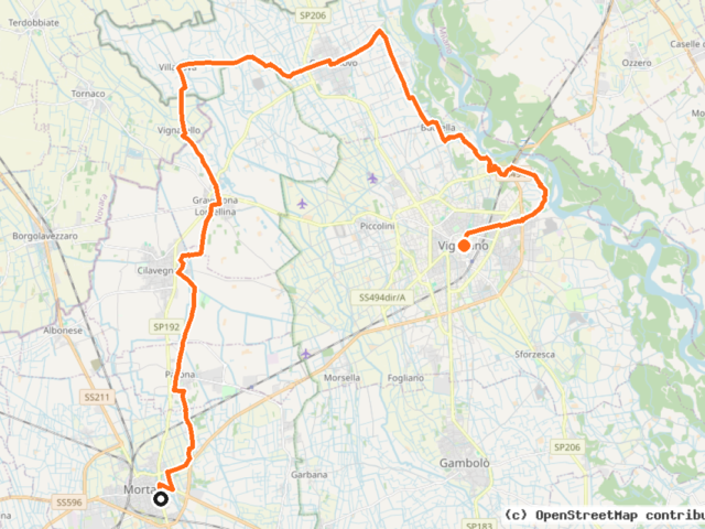 Lomellina Uno: da Vigevano a Mortara 35 km