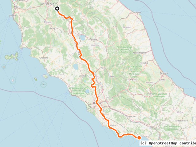 EuroVelo 7 - Sun Route - part Italy 2 (EV7)