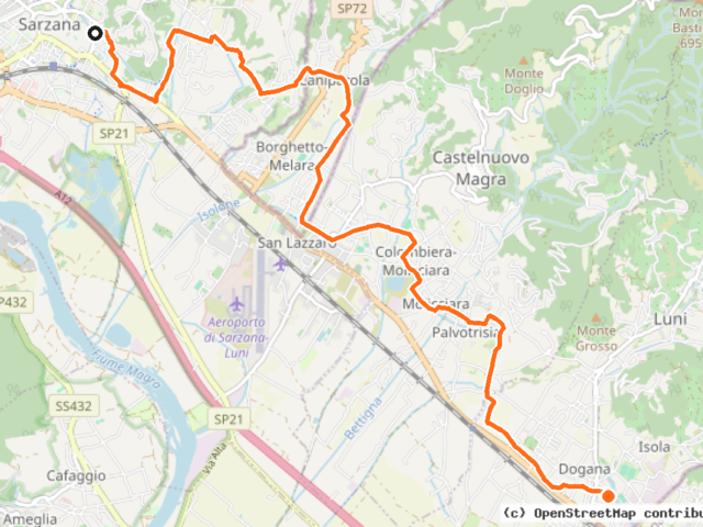Percorso Ciclopedonale lungo il Canale Lunense (RCL)