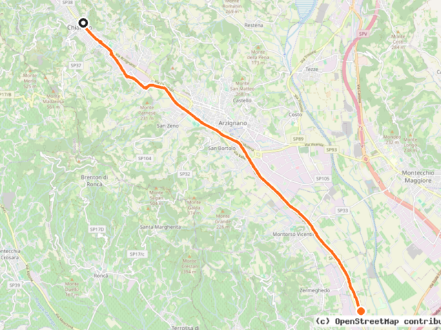 Pista ciclabile Valle del Chiampo