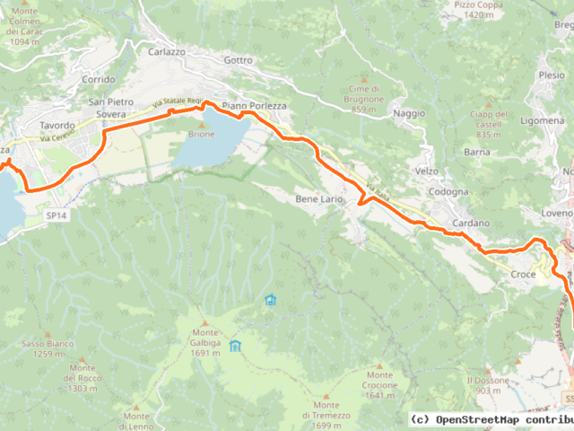 Pista Ciclopedonale Menaggio - Porlezza