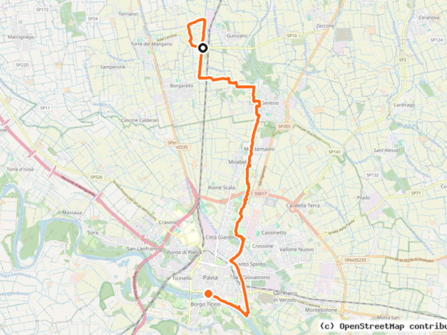 Percorso ciclopedonale Certosa-Pavia (TI-PO 1)