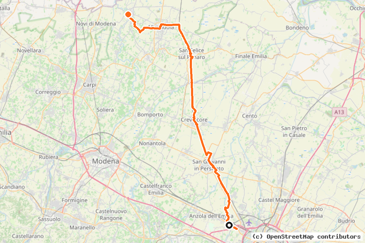 Il tracciato del percorso Ciclovia del Sole (7)