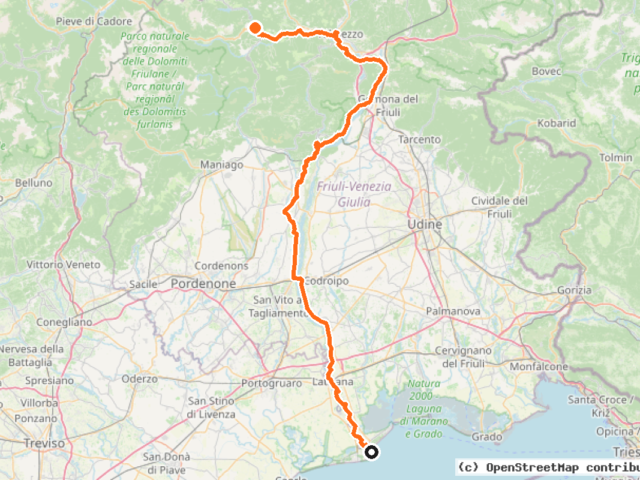 FVG 6 - Ciclovia del Tagliamento (FVG6)