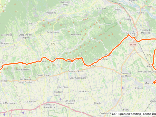 Ciclovia Pedemontana Alpina (BI-12) – 33 km