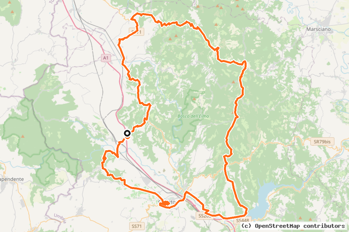 Il tracciato del percorso Grand Tour Rando Extreme