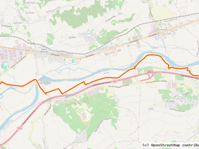 Ciclovia del Tanaro da Alba a Pollenzo