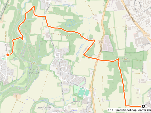Parco del Lura - Itinerario n. 2 (PL2)