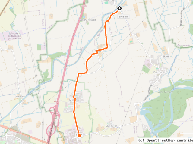 Percorso ciclabile Zelo-Merlino-Lavagna