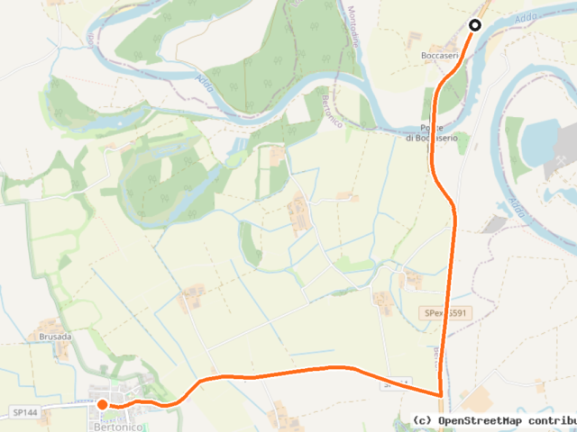 Percorso ciclabile Bertonico-Montodine