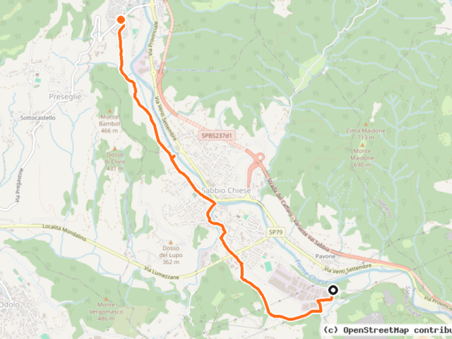 Ciclabile Valle Sabbia